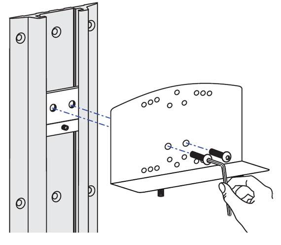 Ergotron Montage-Kit Track Mount Bracket Kit for CPU Holders 60-156 Silber Belastbar bis=0.5 kg