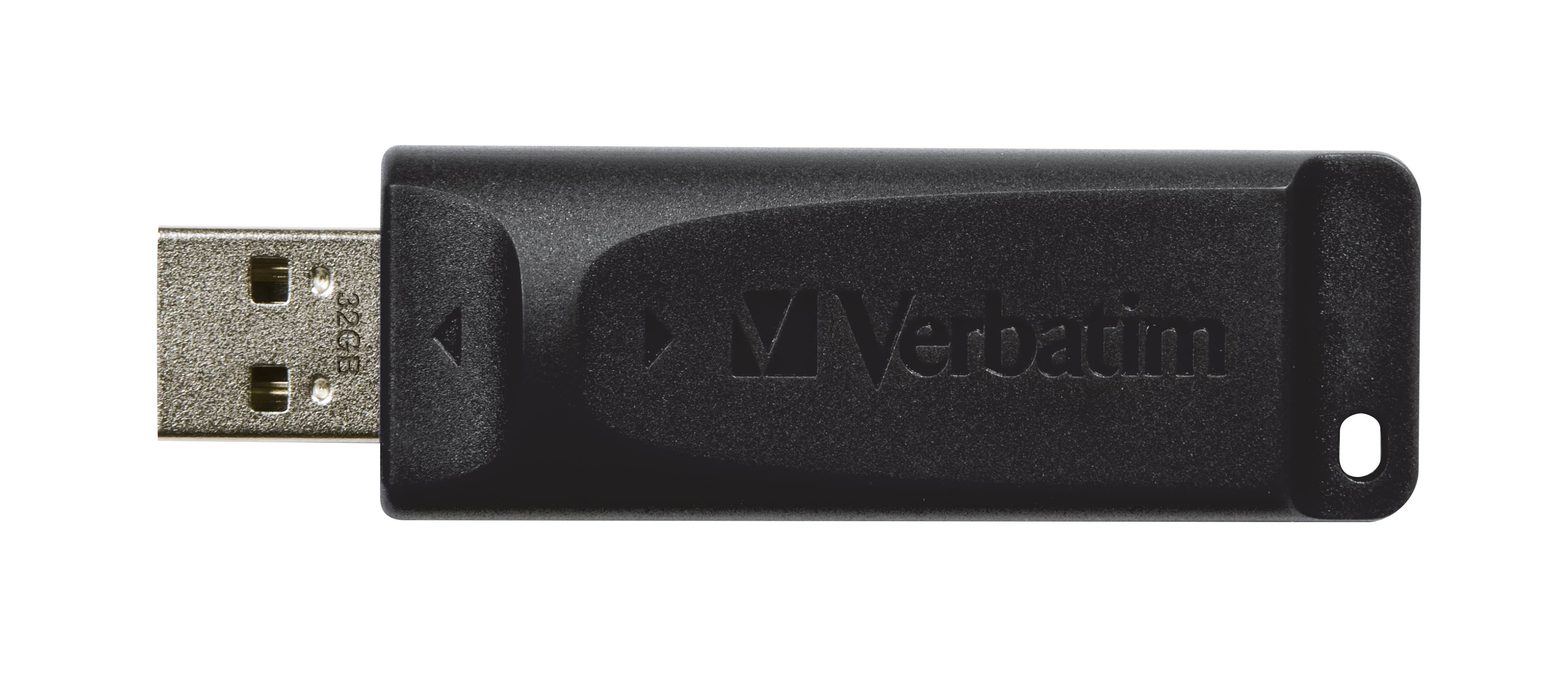 Verbatim Slider USB-Stick 32 GB Schwarz 98697 USB 2.0