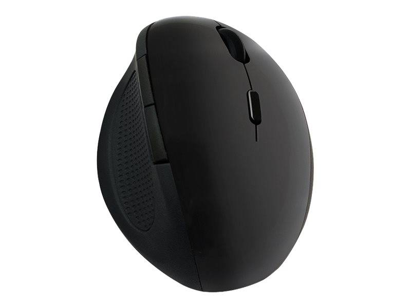 LogiLink ID0139 Ergonomische Maus Funk Optisch Schwarz 6 Tasten 1600 dpi Ergonomisch