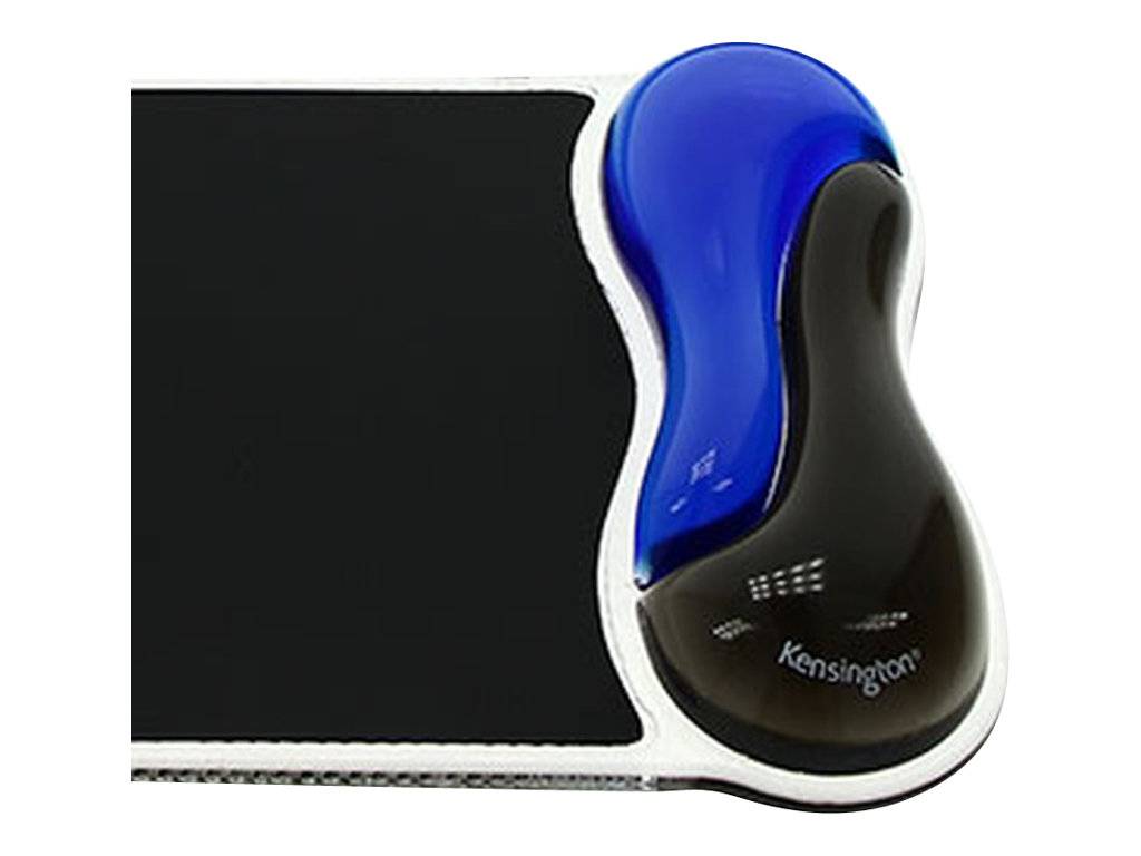 Kensington 62401 repose poignets Duo Gel Wave Mauspad Ergonomisch Blau, Schwarz