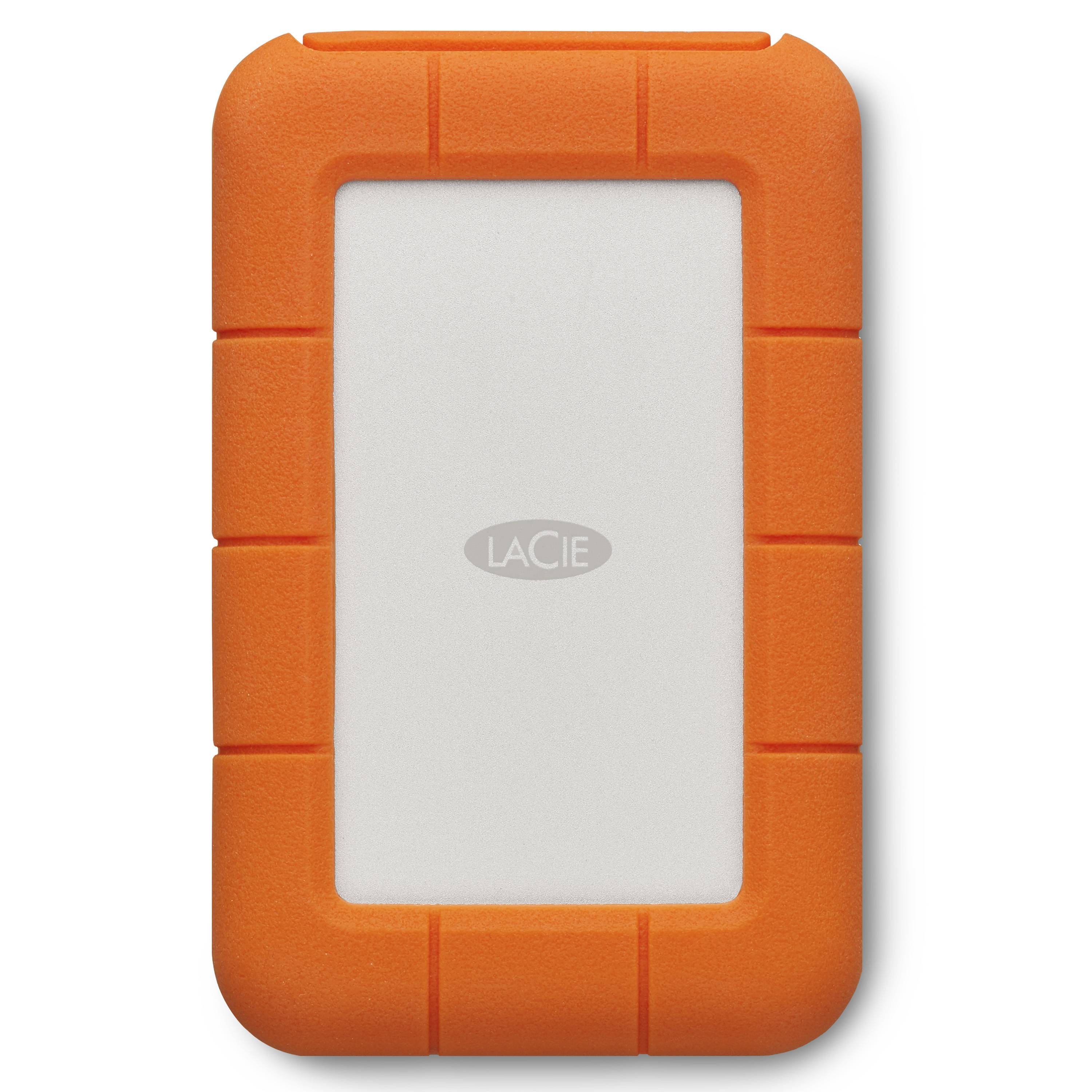 LaCie Rugged Secure 2 TB Externe Festplatte 6.35 cm (2.5 Zoll) USB-C® Silber, Orange STFR2000403