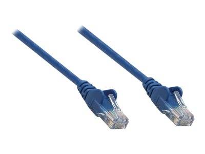 Intellinet 739832 RJ45 Netzwerkkabel, Patchkabel CAT 6 S/FTP 0.25 m Blau Folienschirm, Geflechtschirm, Halogenfrei 1 St.