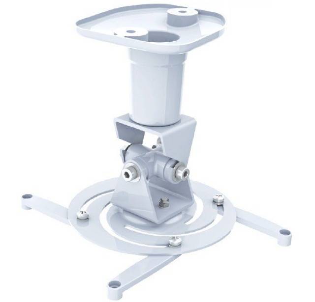 TECHly ICA-PM-100WH Beamer-Deckenhalterung Neigbar, Drehbar Boden-/Deckenabstand (max.): 218 mm Weiß