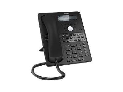 SNOM D725 Schnurgebundenes Telefon, VoIP Freisprechen, Headsetanschluss Beleuchtetes Display Schwarz