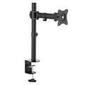 LogiLink BP0020 1fach Monitor-Tischhalterung 33,0 cm (13") - 68,6 cm (27") Schwarz Neigbar, Schwenkbar