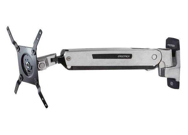 Ergotron Interactive Arm LD 1fach Monitor-Wandhalterung 38,1 cm (15") - 106,7 cm (42") Schwarz, Silber Neigbar+Schwenkbar, Rotierbar
