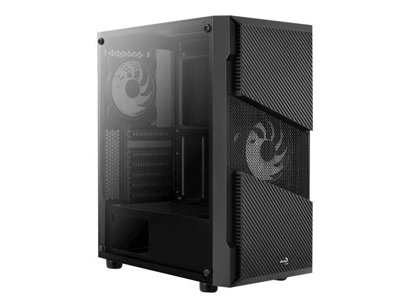 AeroCool Menace Saturn RGB - Tempered Glass Edition - Tower - ATX - Seitenteil mit Fenster (gehärtetes Glas)