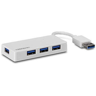 TrendNet TU3-H4E 4 Port USB 3.2 Gen 1-Hub (USB 3.0) Weiß