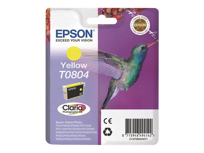 Epson Druckerpatrone T0804 Original Gelb C13T08044011