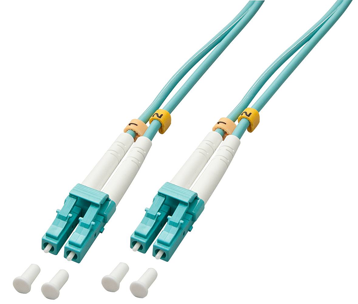 LINDY 46372 Glasfaser LWL Anschlusskabel Multimode OM3 3.00 m