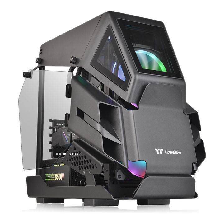 Thermaltake AH T200 Micro-Tower PC-Gehäuse Schwarz