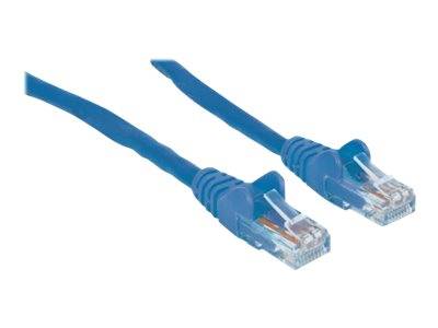 Intellinet 350785 RJ45 Netzwerkkabel, Patchkabel CAT 6a S/FTP 7.50 m Blau Folienschirm, Geflechtschirm, Halogenfrei 1 St.