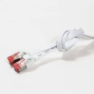 LogiLink CF2081S RJ45 Netzwerkkabel, Patchkabel CAT 6 U/FTP 7.50 m Weiß vergoldete Steckkontakte 1 St.