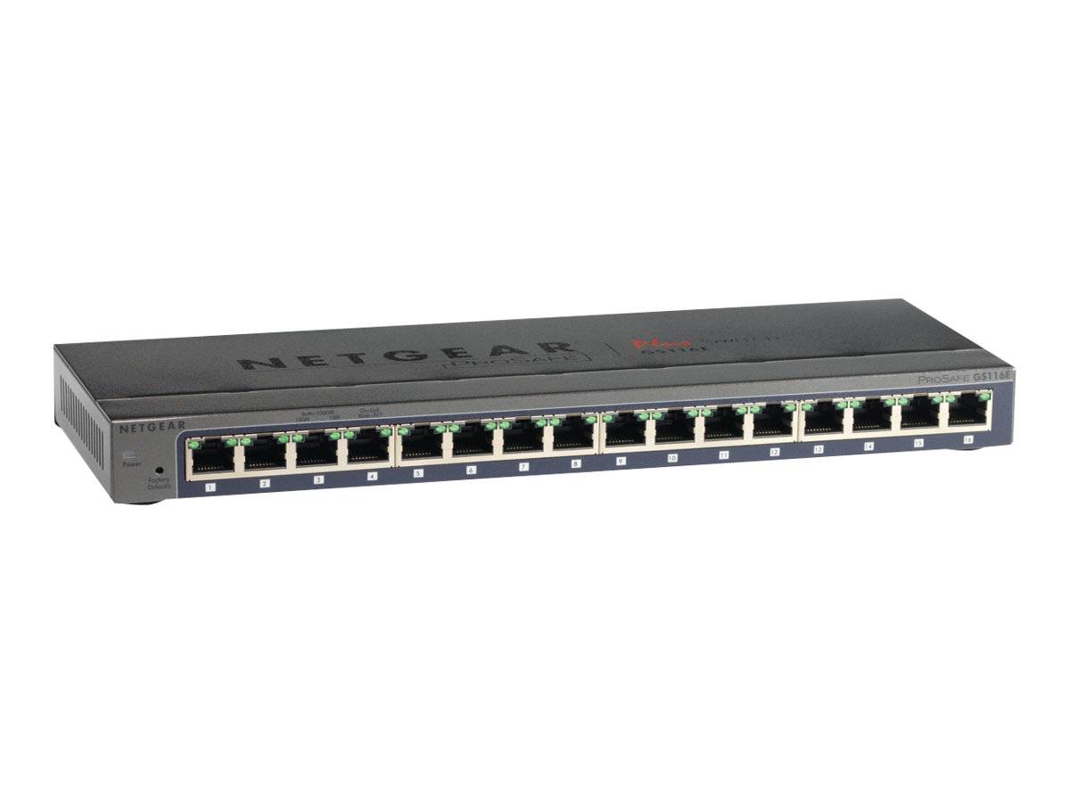 NETGEAR GS116E Netzwerk Switch 16 Port 1 GBit/s