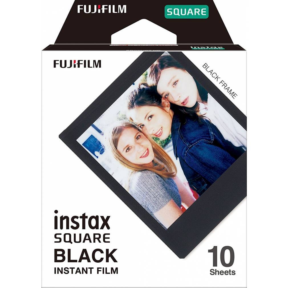 Fujifilm Instax Square BLACK - Instant-Farbfilm