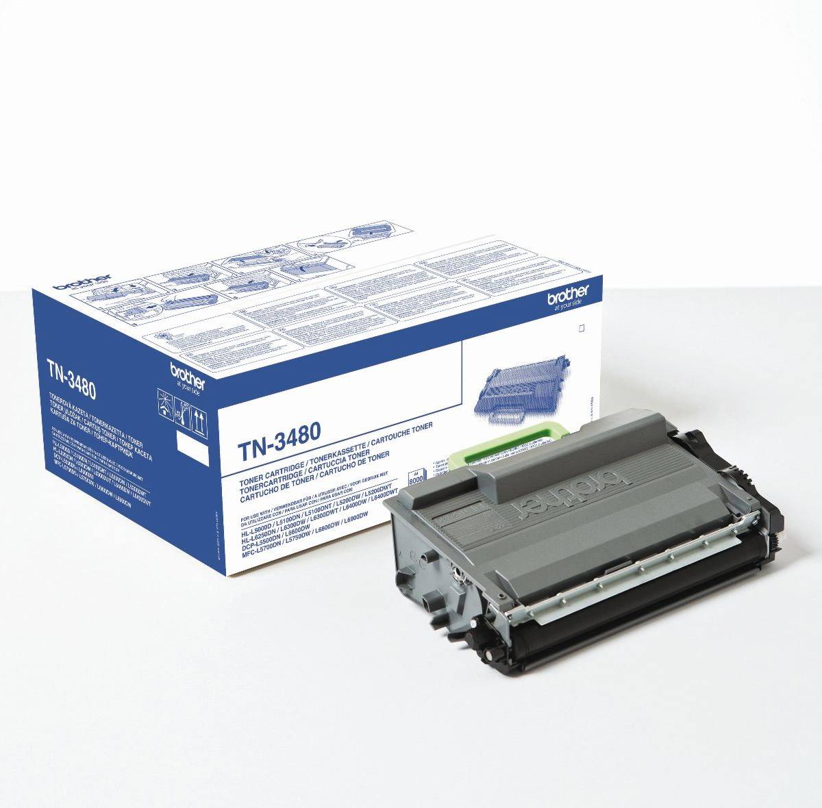 Brother Toner TN-3480 Original Schwarz 8000 Seiten TN3480