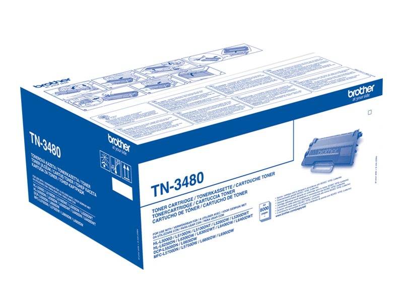 Brother Toner TN-3480 Original Schwarz 8000 Seiten TN3480