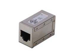 Digitus RJ45 Netzwerk Adapter CAT 5, CAT 5e, CAT 6 [1x RJ45-Buchse - 1x RJ45-Buchse] Grau