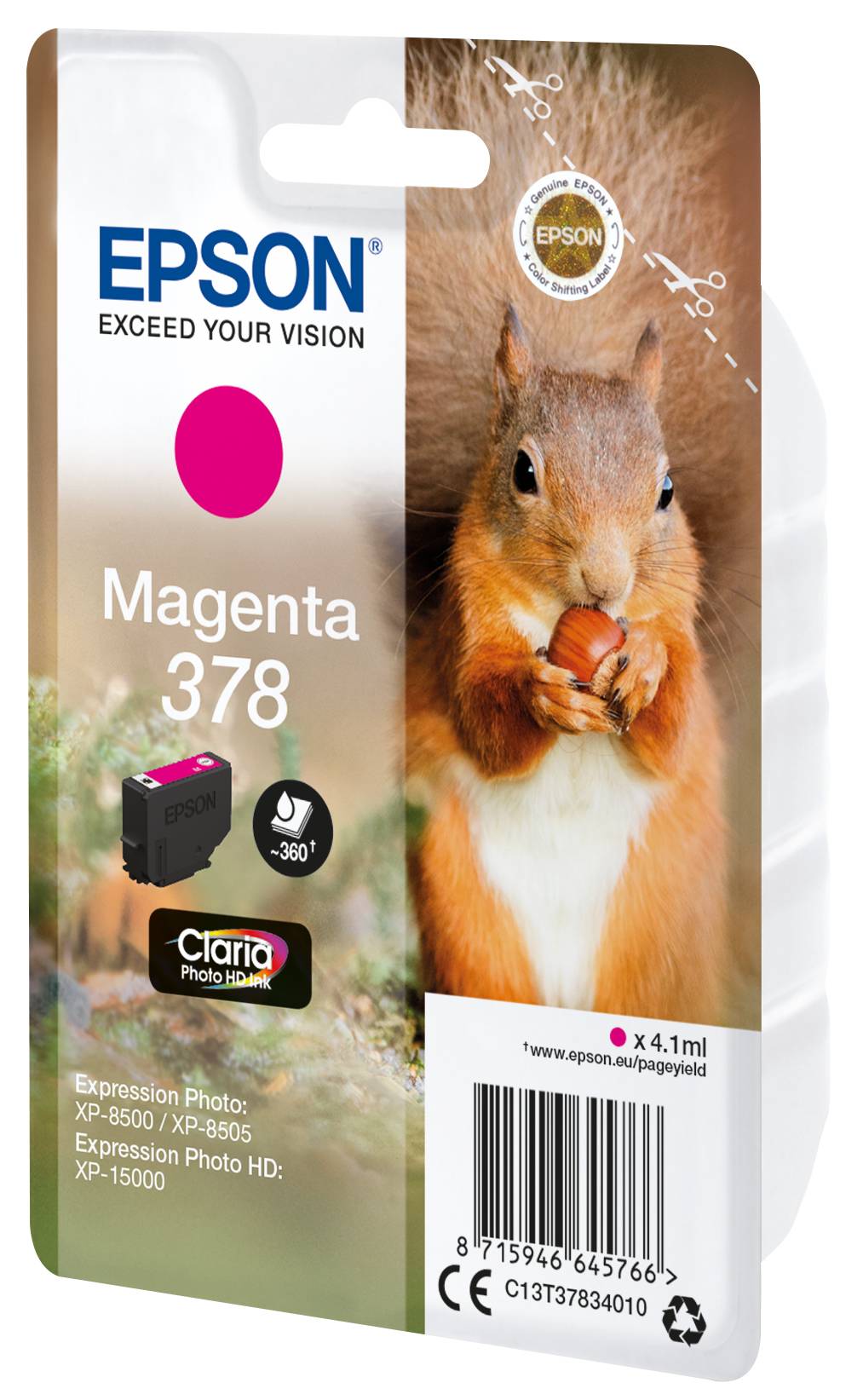 Epson Druckerpatrone T3783, 378 Original Magenta C13T37834010