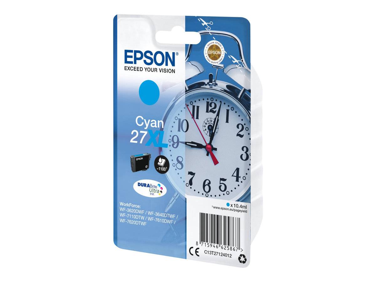 Epson Druckerpatrone T2712, 27XL Original Cyan C13T27124012
