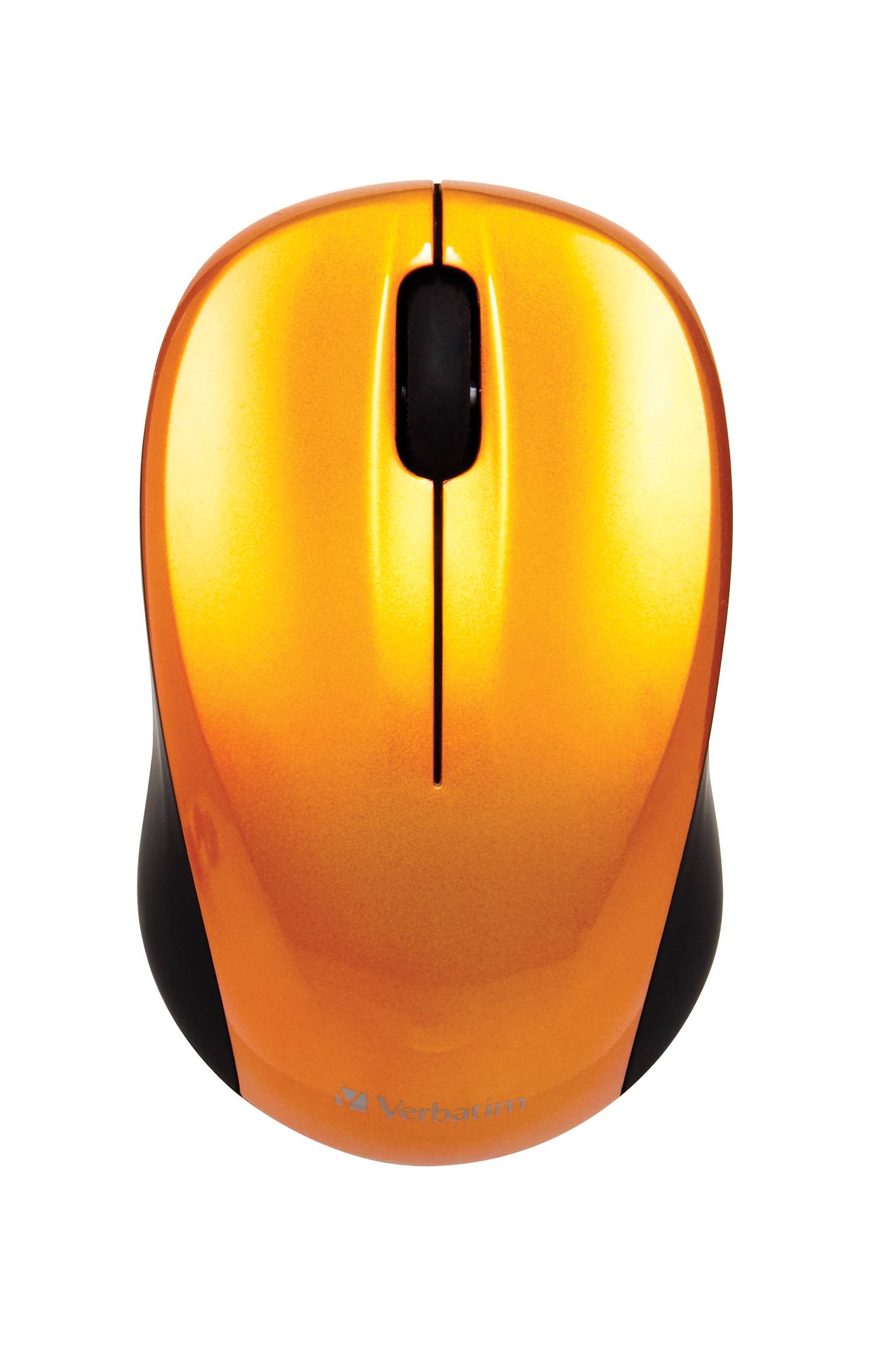 Verbatim Go Nano Maus Funk Optisch Orange 3 Tasten 1600 dpi