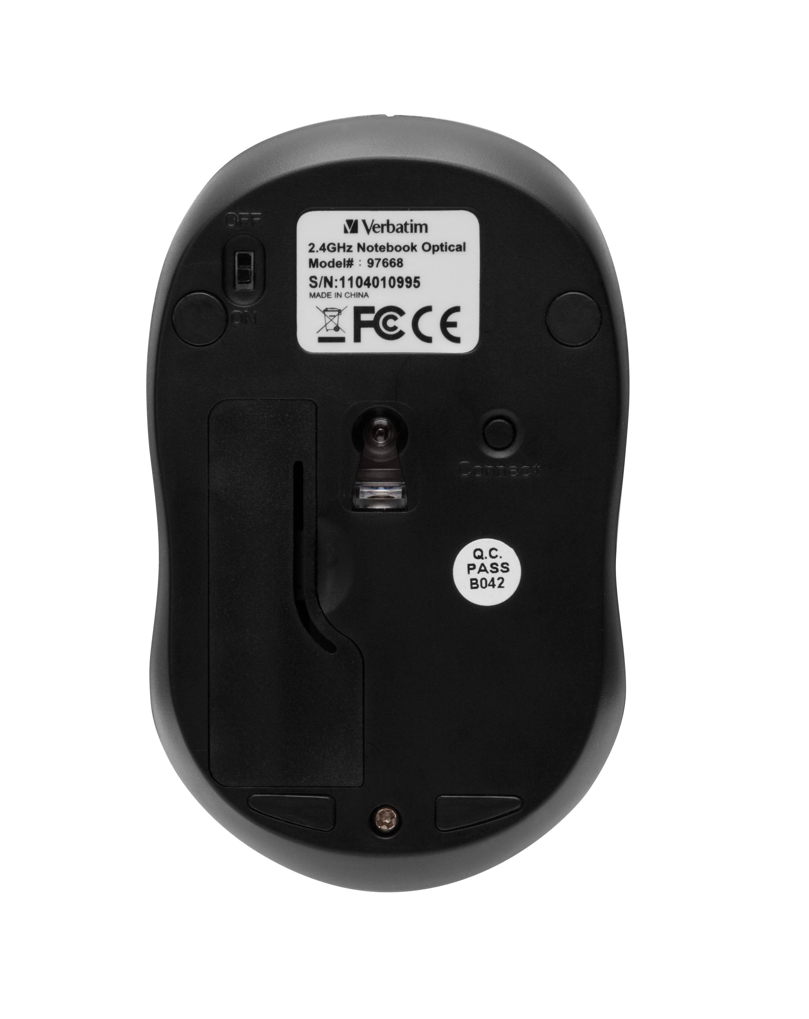 Verbatim Go Nano Maus Funk Optisch Orange 3 Tasten 1600 dpi