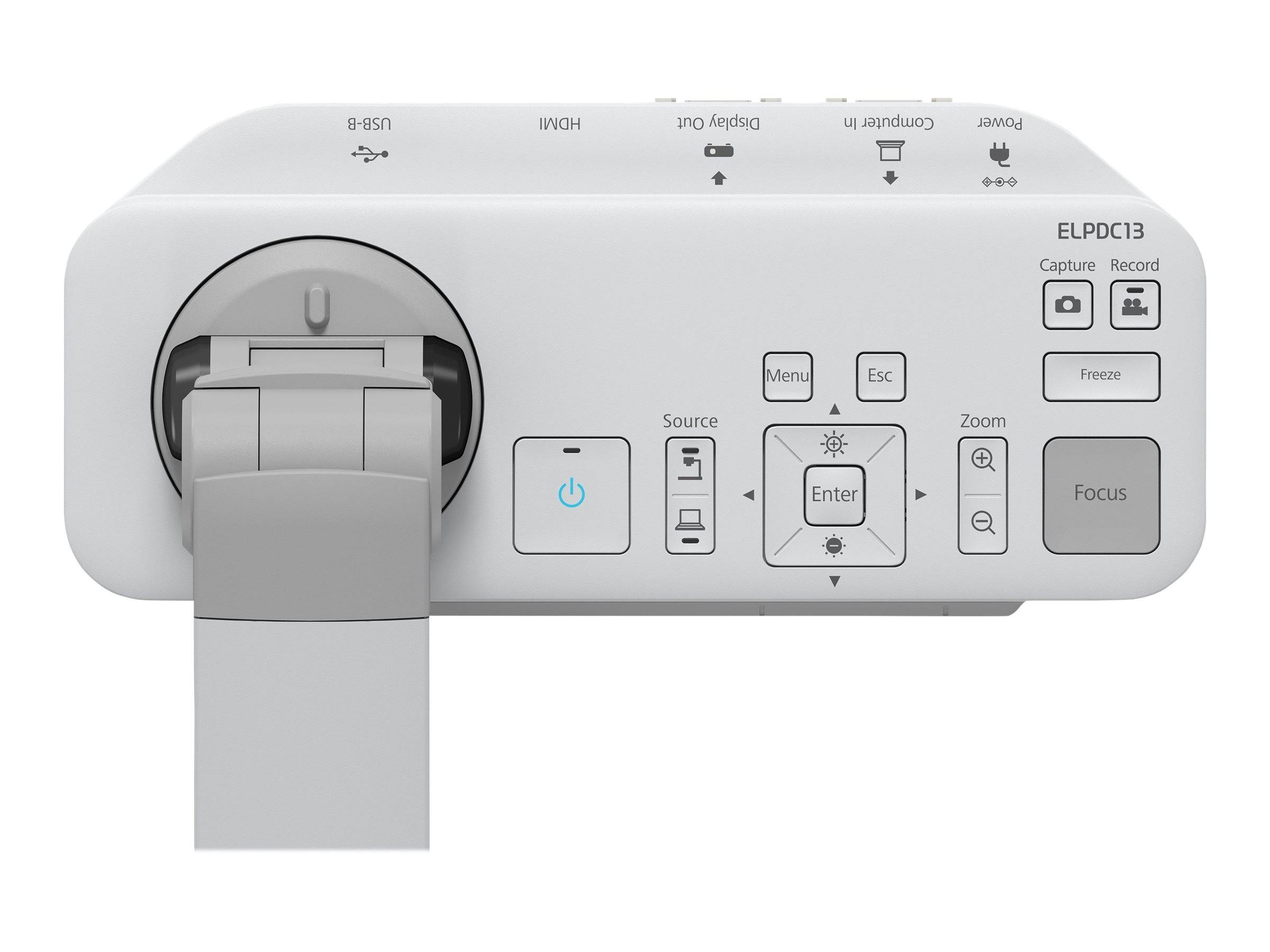 Epson ELPDC13 Dokumentenkamera 2.1 Megapixel A3 1920 x 1080 Pixel VGA, HDMI®, USB LED-Beleuchtung, Autofokus, Digitale Bildrotation, Helligkeitssteu