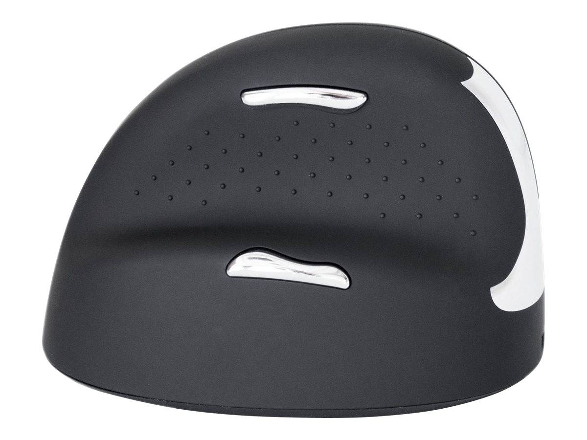 R-GO Tools RGOHEWLL Ergonomische Maus Funk Größe: M Optisch Schwarz, Silber 4 Tasten 1750 dpi Ergonomisch