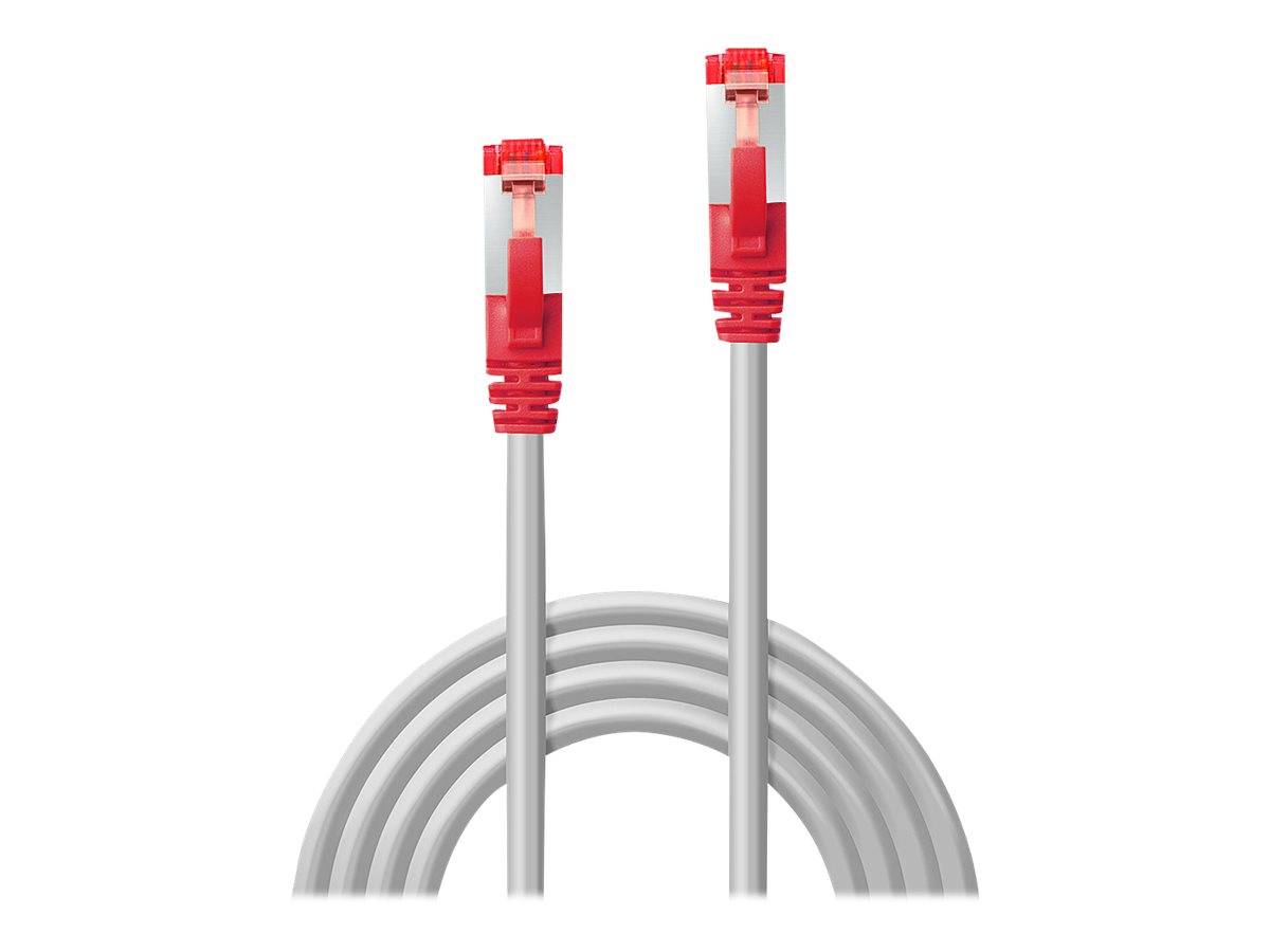 LINDY 47838 RJ45 Netzwerkkabel, Patchkabel CAT 6 S/FTP 2.00 m Grau mit Rastnasenschutz 1 St.