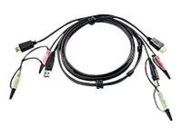 ATEN 2L-7D02UH - Video- / USB- / Audio-Kabel - USB, mini-phone stereo 3.5 mm, HDMI (M)