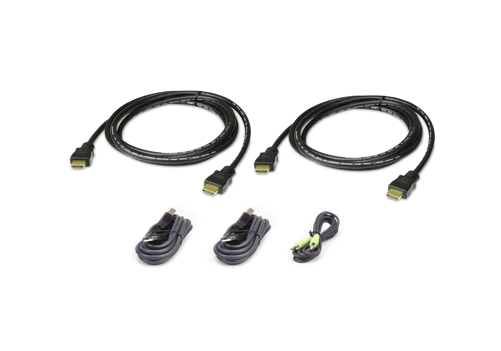 ATEN 2L-7D02UH - Video- / USB- / Audio-Kabel - USB, mini-phone stereo 3.5 mm, HDMI (M)