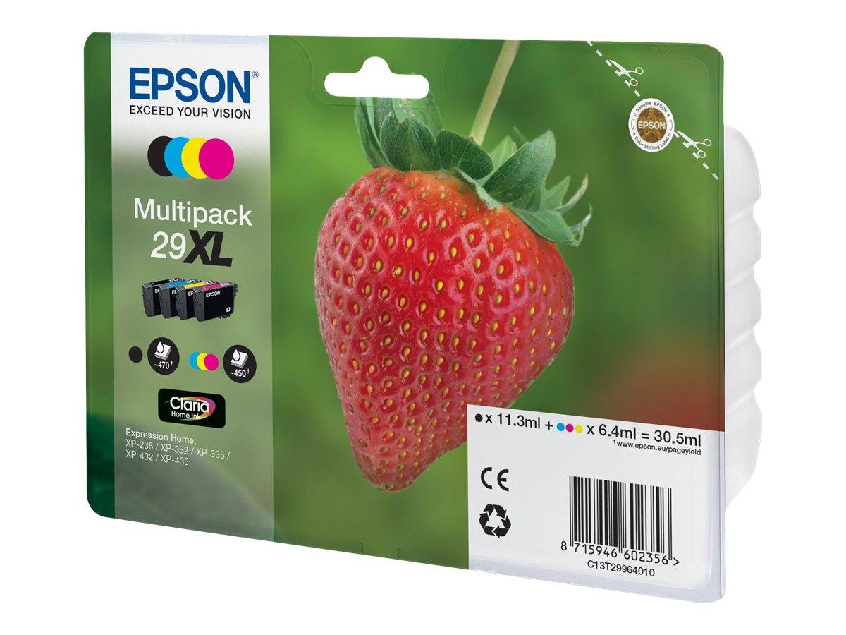Epson 29XL Multipack - 4er-Pack - XL - Schwarz, Gelb, Cyan, Magenta - Original -