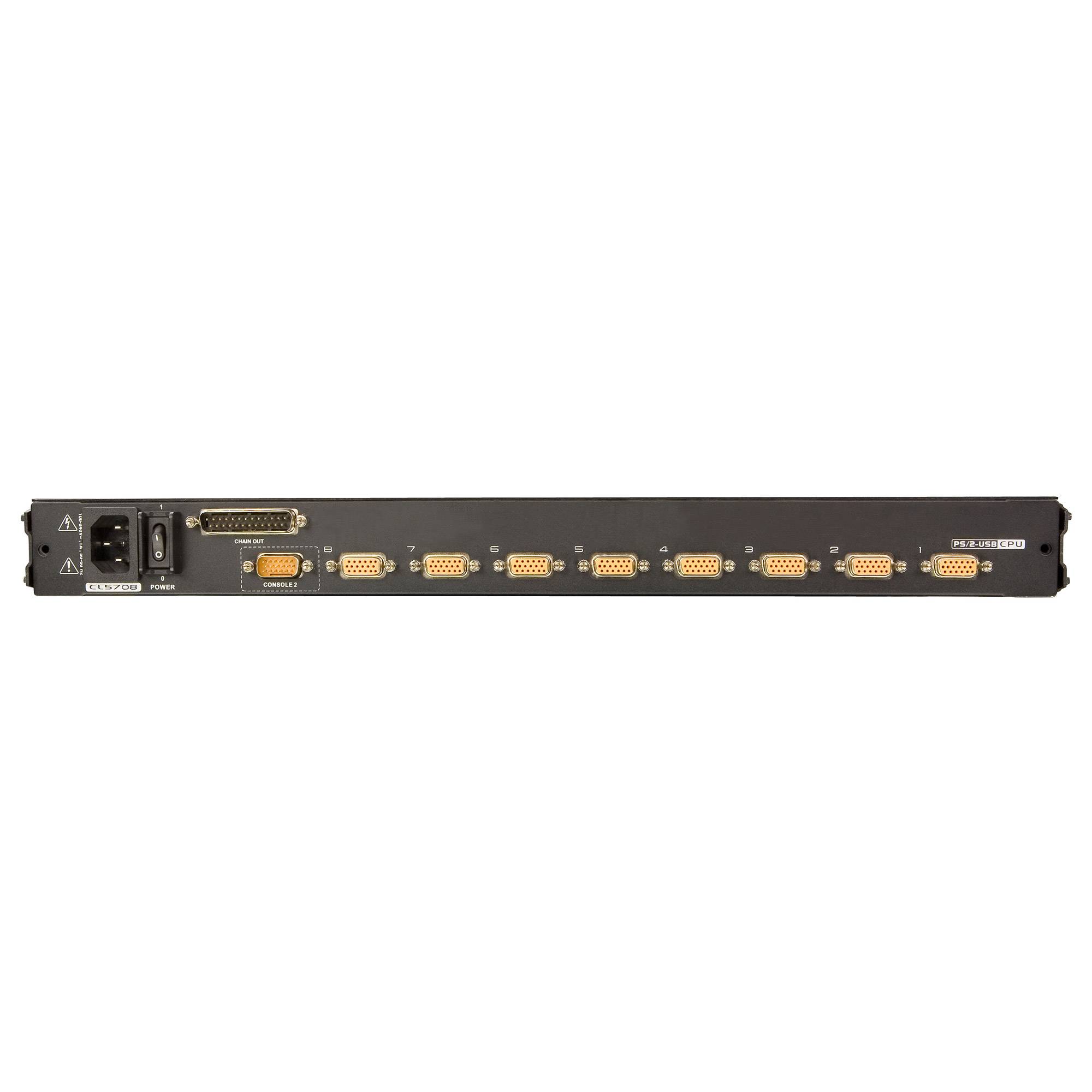 ATEN CL5708N 48cm-LCD KVM Switch, USB-PS/2,VGA, 8Ports