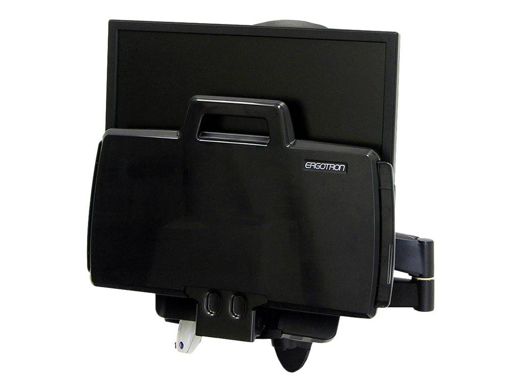Ergotron Combo Arm Serie 200 1fach Monitor-Wandhalterung 25,4 cm (10") - 61,0 cm (24") Schwarz Tastaturablage, Neigbar, Schwenkbar, Rotierbar