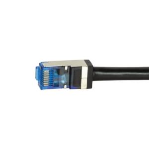 LogiLink CQ7053S RJ45 Netzwerkkabel, Patchkabel CAT 6a S/FTP 2.00 m Schwarz Geschirmt, UV-Beständig, Ölbeständig 1 St.