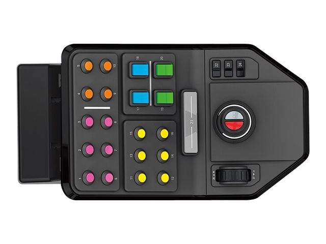 Logitech Gaming Saitek Farm Sim Vehicle Side Panel Steuerpult USB PC Grau