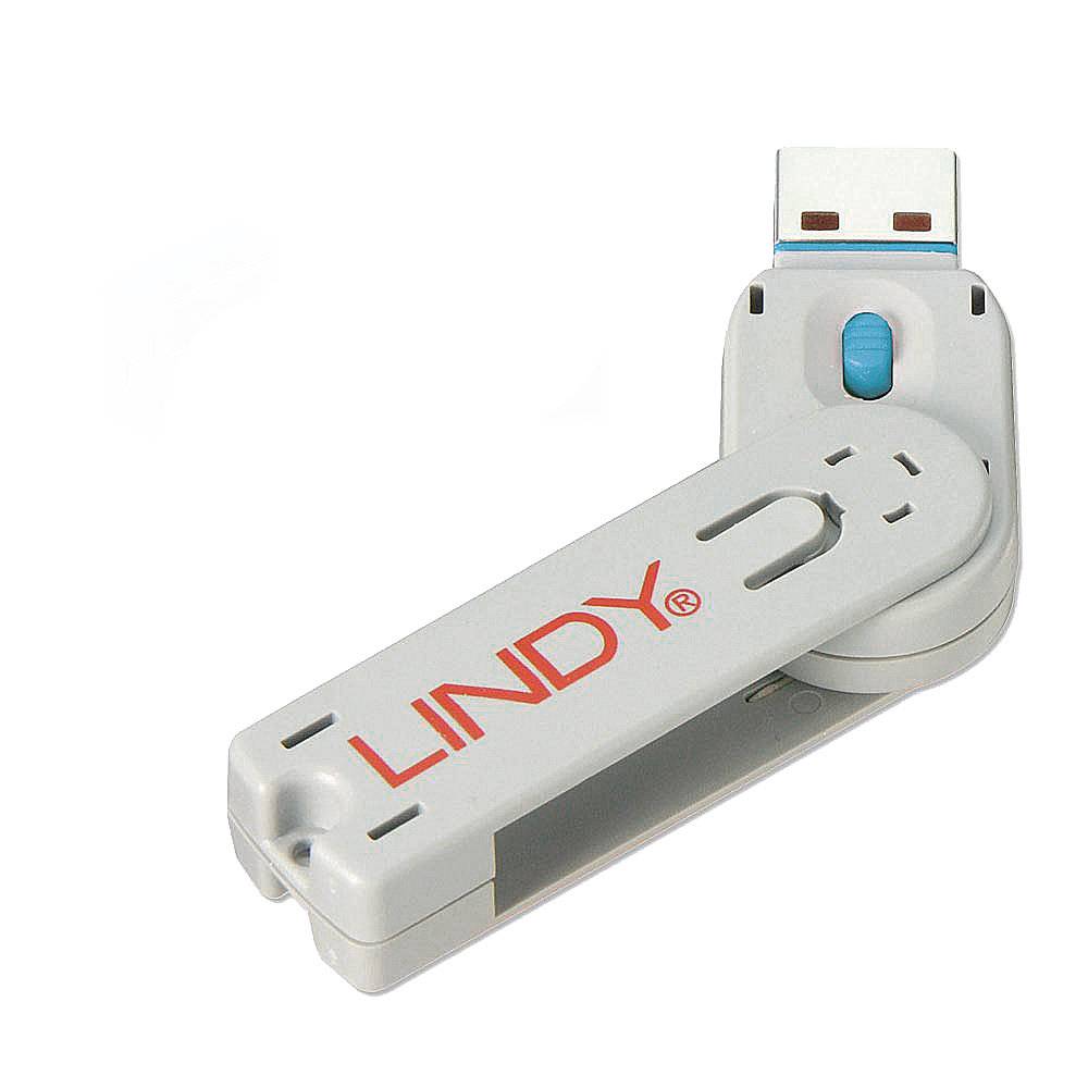 LINDY USB-A Port Schlüssel 40622 Blau 40622