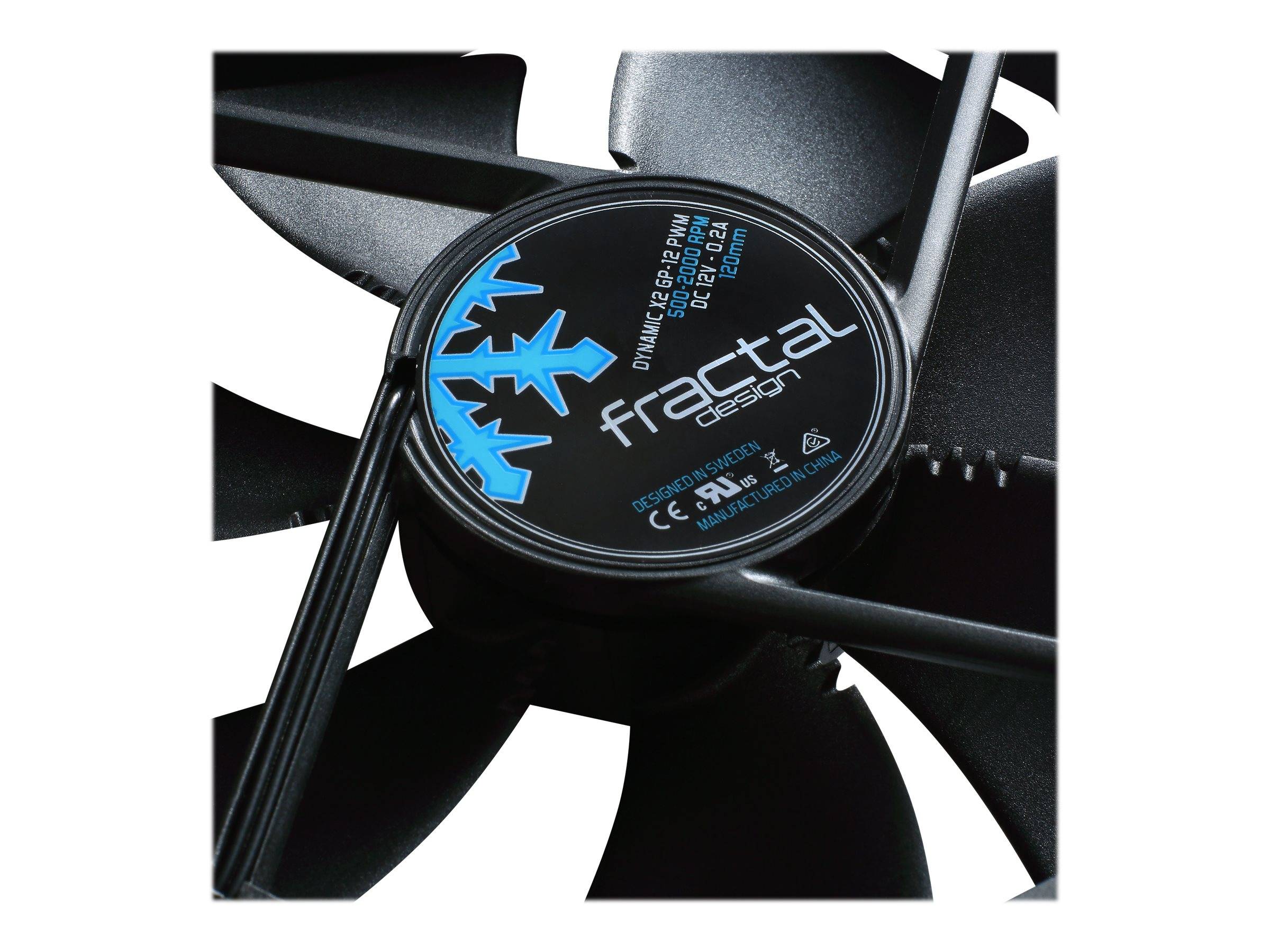 Fractal Design Dynamic X2 GP-12 PWM PC-Gehäuse-Lüfter Schwarz (B x H x T) 120 x 120 x 25mm