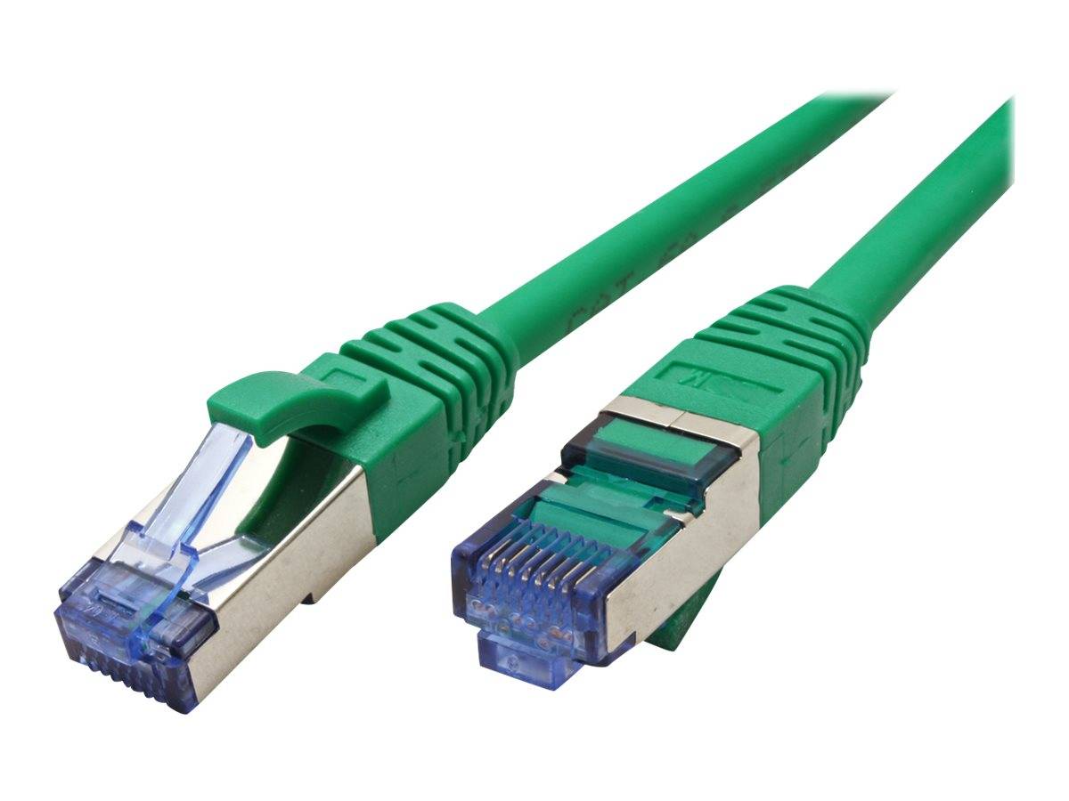 VALUE Patchkabel Kat.6A (Class EA) S/FTP (PiMF), LSOH, grün, 0,3 m