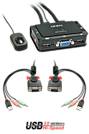 LINDY LINDY VGA KVM Switch 2 Port USB Audio 2 Port KVM-Umschalter