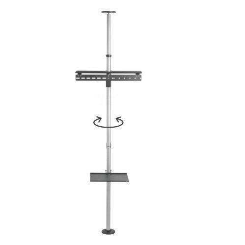TECHly ICA-TR32 - Befestigungskit (Regal, Boden-zu-Decke-Befestigung, VESA-Halterung) - für Flachbildschirm - Aluminium