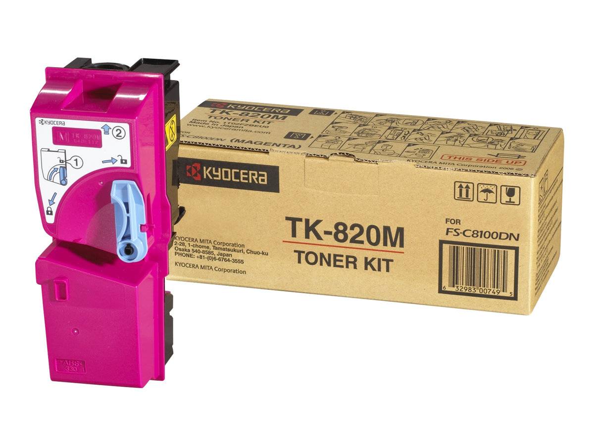 Kyocera TK 820M - Magenta - Original - Tonerpatrone - für FS-C8100DN