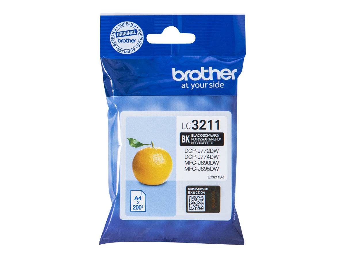 Brother Druckerpatrone LC-3211BK Original Schwarz LC3211BK