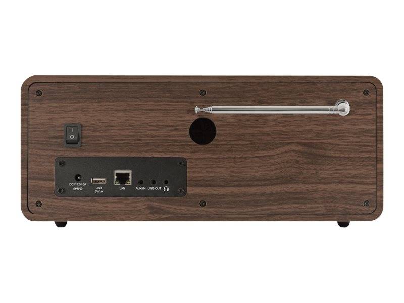 Imperial DABMAN i200 V2 Internet Tischradio DAB+, UKW, Internet AUX, USB, DLNA, LAN, Internetradio Holz