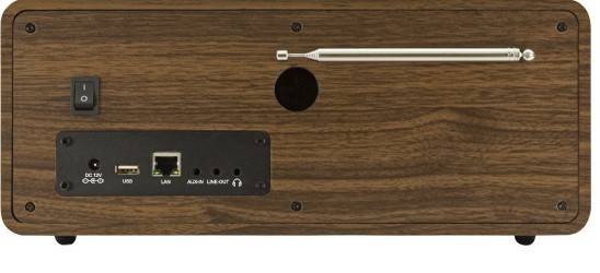 Imperial DABMAN i200 V2 Internet Tischradio DAB+, UKW, Internet AUX, USB, DLNA, LAN, Internetradio Holz