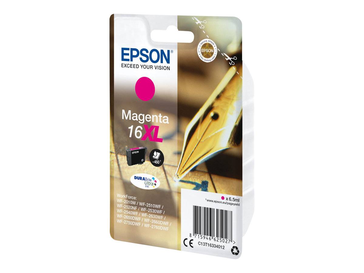Epson Druckerpatrone T1633, 16XL Original Magenta C13T16334012