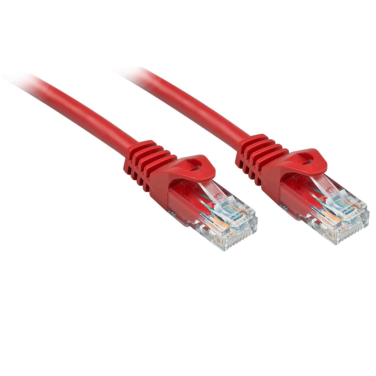 LINDY 48182 RJ45 Netzwerkkabel, Patchkabel CAT 6 U/UTP 1.00 m Rot 1 St.