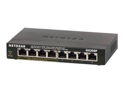 NETGEAR GS308P Netzwerk Switch 8 Port 1 GBit/s PoE-Funktion