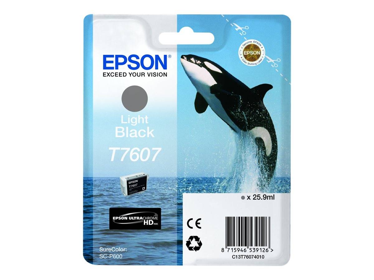 Epson Druckerpatrone T7607 Original Light Schwarz C13T76074010