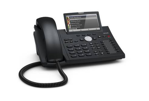 SNOM D375 Systemtelefon,VoIP Freisprechen, Headsetanschluss Farb-TFT/LCD Schwarz